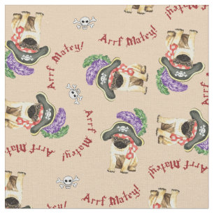 Tecido Pirate Pug