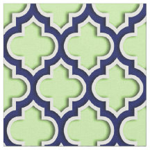 Pistachio Green, Quatrefoil marroquino Marinho #5D