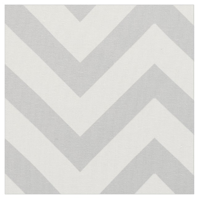 Tecido PixDezines DIY color/padrão de chevron/cinza (Detalhe)