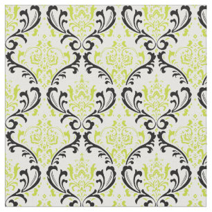 Tecido PixDezines Rossi Damask/Matcha Verde/Preto