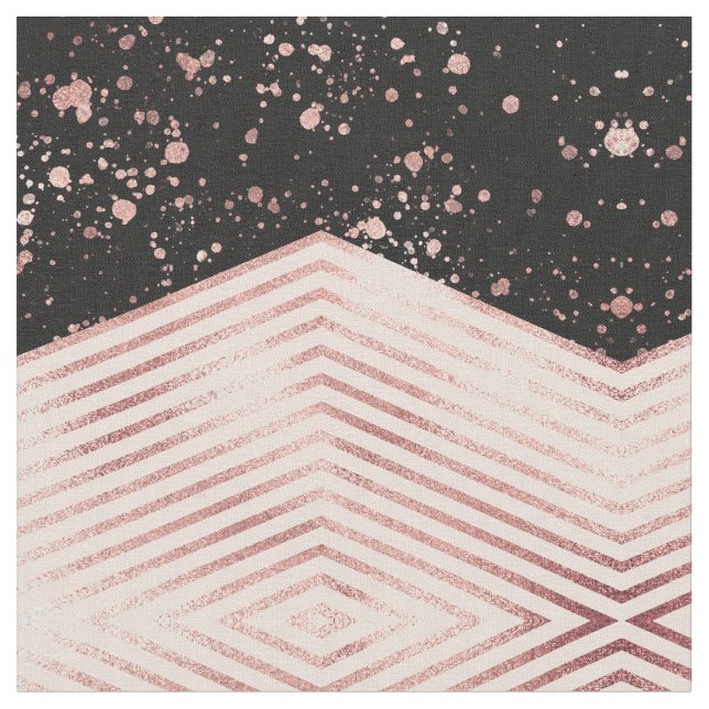 Tecido Placa de Tinta Preta, Cor-de-Rosa, Rosa, Dourada,  (Detalhe)