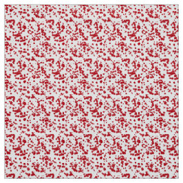 Tecido Placas de tinta vermelha.