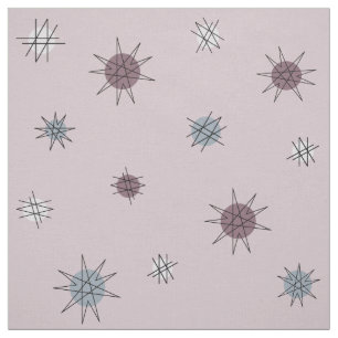 Tecido Planetas da Idade Atômica de Starburst Luz Roxo