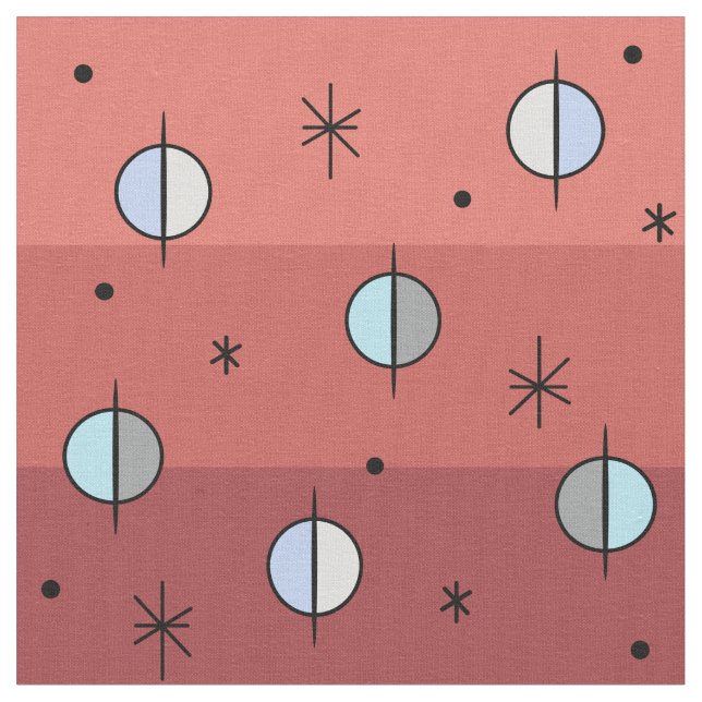 Tecido Planetas da Idade do Espaço Retroativa Estrelas Sa (Detalhe)
