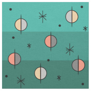 Tecido Planetas da Idade do Espaço Retroativo Stars Turqu