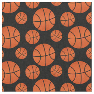 Tecido Plano de fundo preto de basquete