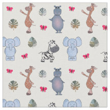 Tecido Playcolor Watercolor Safari v.1