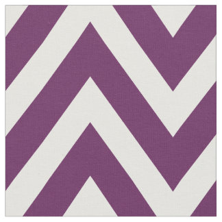 Tecido Plum Purple Modern Chevron Grande Escala