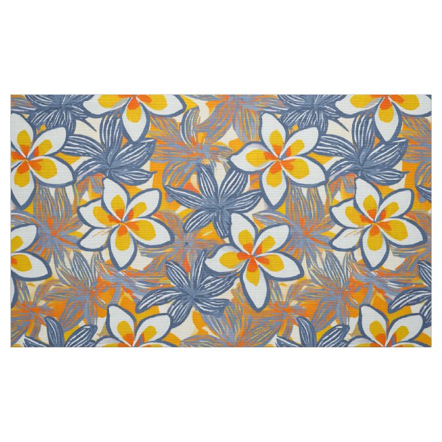 Tecido Plumeria bonito aloha impressão (Fat Quarter)
