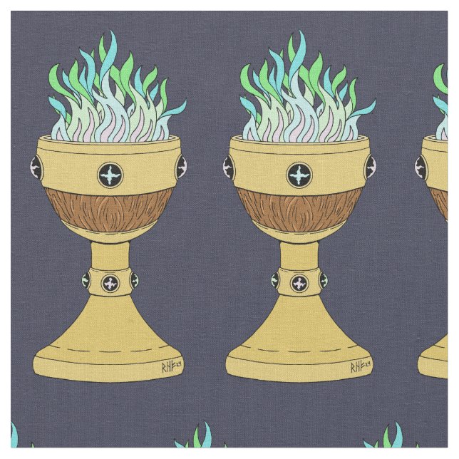 Tecido Poção mágica em Mazer e Chalice Combo (Detalhe)