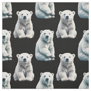 Tecido Polar Bear Animal Pattern Design