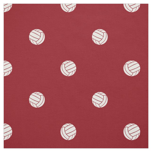 Tecido polka dot volleyballs on red or ANY background (Modelo)