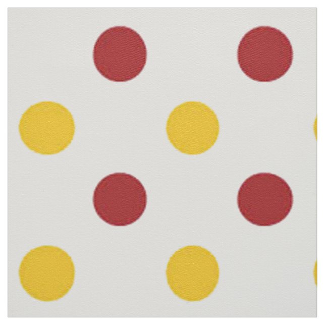 Tecido Polka Dotado/Borgonha e Amarelo (Modelo)