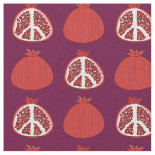 Tecido Pomegranate Sinal de Paz Fruta