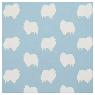 Tecido Pomeranian mostra em silhueta o teste padrão