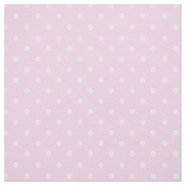 Tecido Pontos Brancos de Verão em Rosa Bege (Modelo)