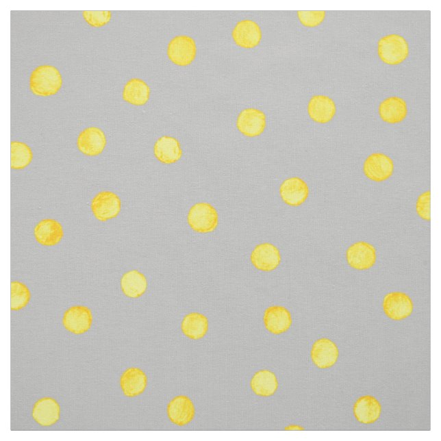Tecido Pontos De Confetti Amarelo E Cinza (Modelo)