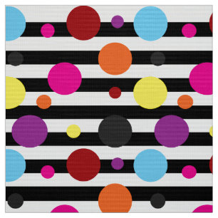 Tecido Pontos E Stripes