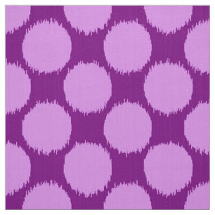 Tecido Pontos gigantes de Ikat, orquídea e roxo amethyst