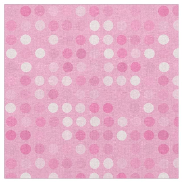 Tecido pontos rosa e branco (Detalhe)