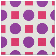 Pontos roxos e quadrados fuchsia