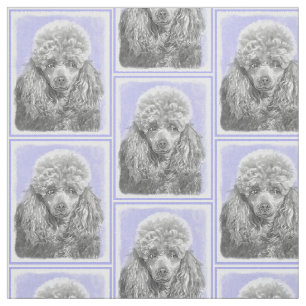 Tecido Poodle (Brinquedo, Miniatura) Pintando Arte Cão O