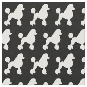 Tecido Poodle Dog Silhouette