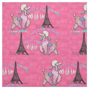 Tecido Poodle glamourosa em Paris