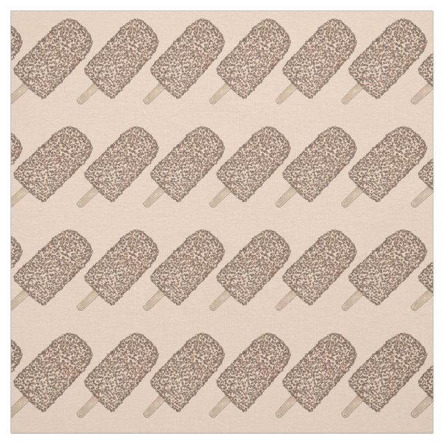 Tecido Pop de Sorvete de Eclair de Chocolate (Modelo)