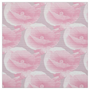 Tecido poppies. cor-de-rosa