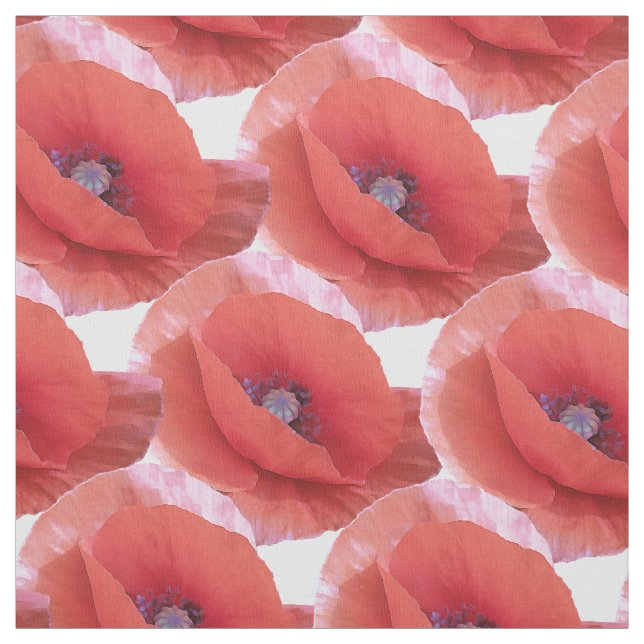 Tecido poppies. vermelhos (Modelo)