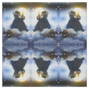 Tecido Porcelana na neve X