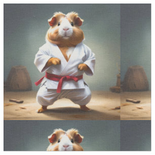 Tecido Porquinho-da-índia de Karatê,