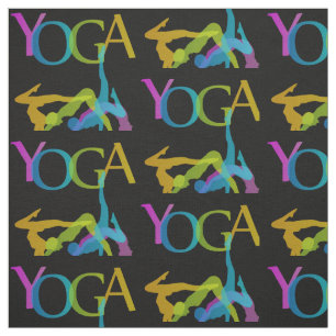 Tecido Poses da ioga