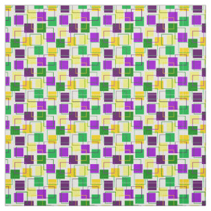 Tecido Praças e contornos de Mardi Gras