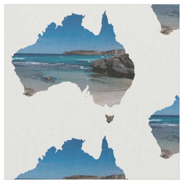 Tecido Praia secreta no paraíso Austrália (Detalhe)