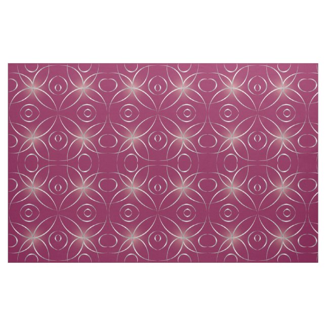 Tecido Prata com magenta (Fat Quarter)