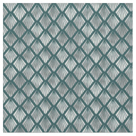 Tecido Prata Moderna Azul-Elegante Art Déco