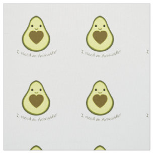 Tecido Preciso de um Avocuddle Cute Kawaii Avocado
