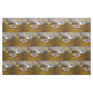 Tecido Presente SlipperyJoe Hanukkah dreidel base octogon