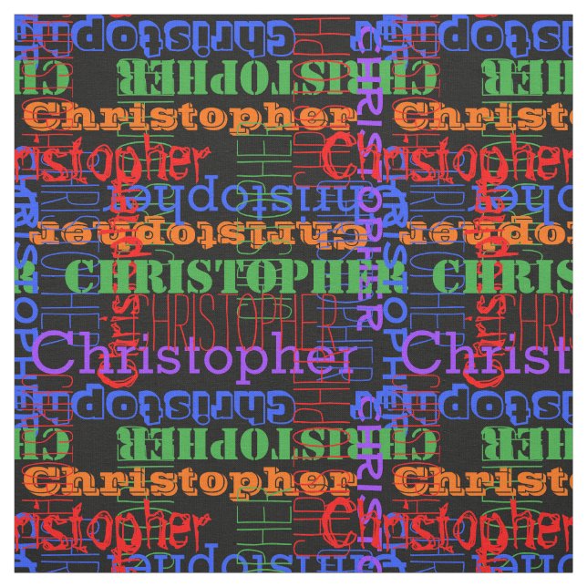 Tecido Preto conhecido moderno colorido do arco-íris da (Modelo)