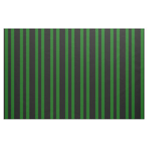 Tecido Preto da meia-noite, stipe verde da ilha, listras