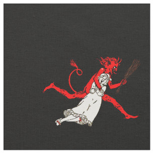 Tecido preto de Krampus