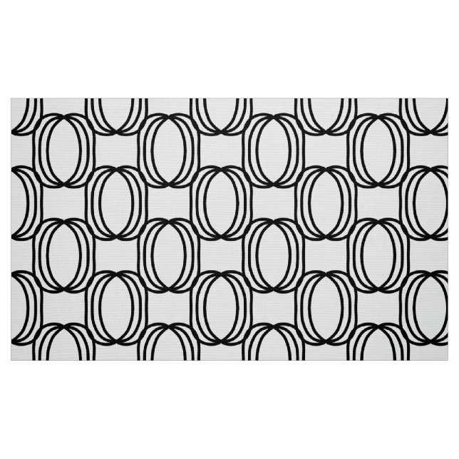 Tecido preto e branco moderno (Fat Quarter)
