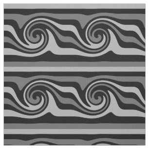 Tecido Preto e teste padrão de onda abstrato moderno