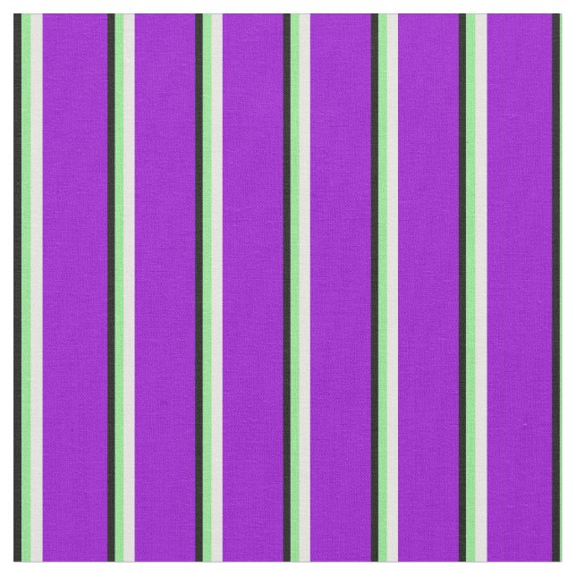 Tecido Preto, Verde Claro, Creme de Casa e Violeta Escuro (Detalhe)