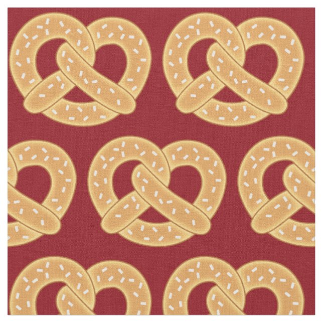 Tecido Pretzels Comida Fofa Crianças (Detalhe)