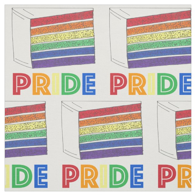 Tecido PRIDE Love Rainbow Layer Weding Slice LGBTQ (Modelo)