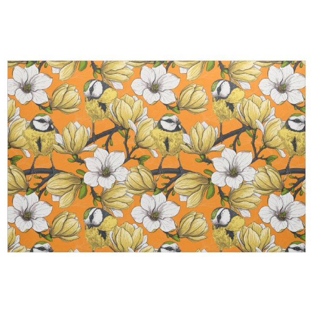 Tecido Primavera em amarelo (Fat Quarter)