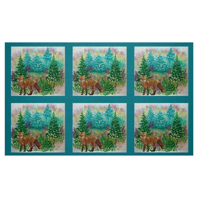 Tecido primavera Fox (Fat Quarter)